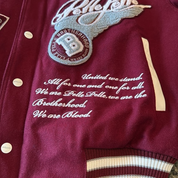Pelle Pelle limited edition Burgundy Varsity Jacket Vintage and Rare EUC 3XL - Picture 15 of 16